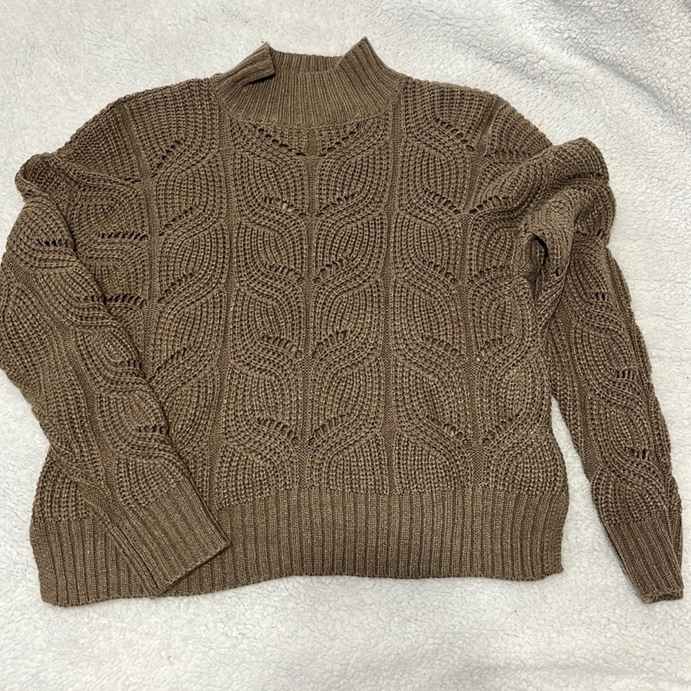 Beige Turtle Neck Sweater